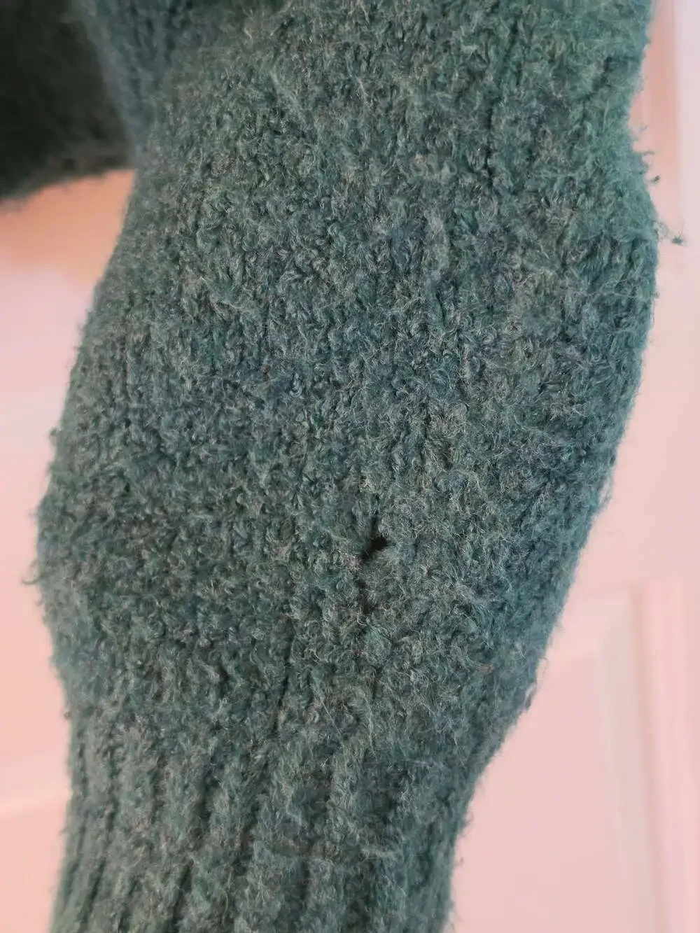 Free People Bradley Pullover Funnel Neck Cropped Sweater in Alpine Heather Teal